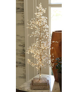 32 Inch Lighted Jeweled Acrylic Tree - 50 Lights